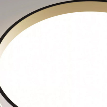 Lámpara de techo LED redonda de montaje empotrado de 16 pulgadas, acrílico para dormitorio y sala de estar, iluminación de techo moderna de bajo perfil para interiores