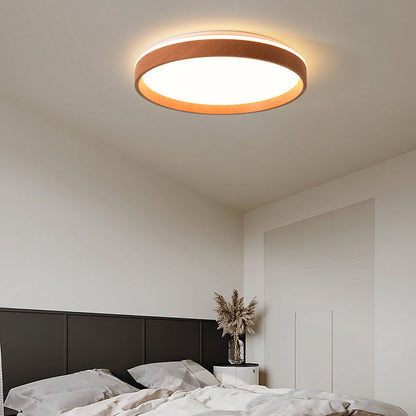 Lámpara de techo LED redonda de montaje empotrado de 16 pulgadas, acrílico para dormitorio y sala de estar, iluminación de techo moderna de bajo perfil para interiores