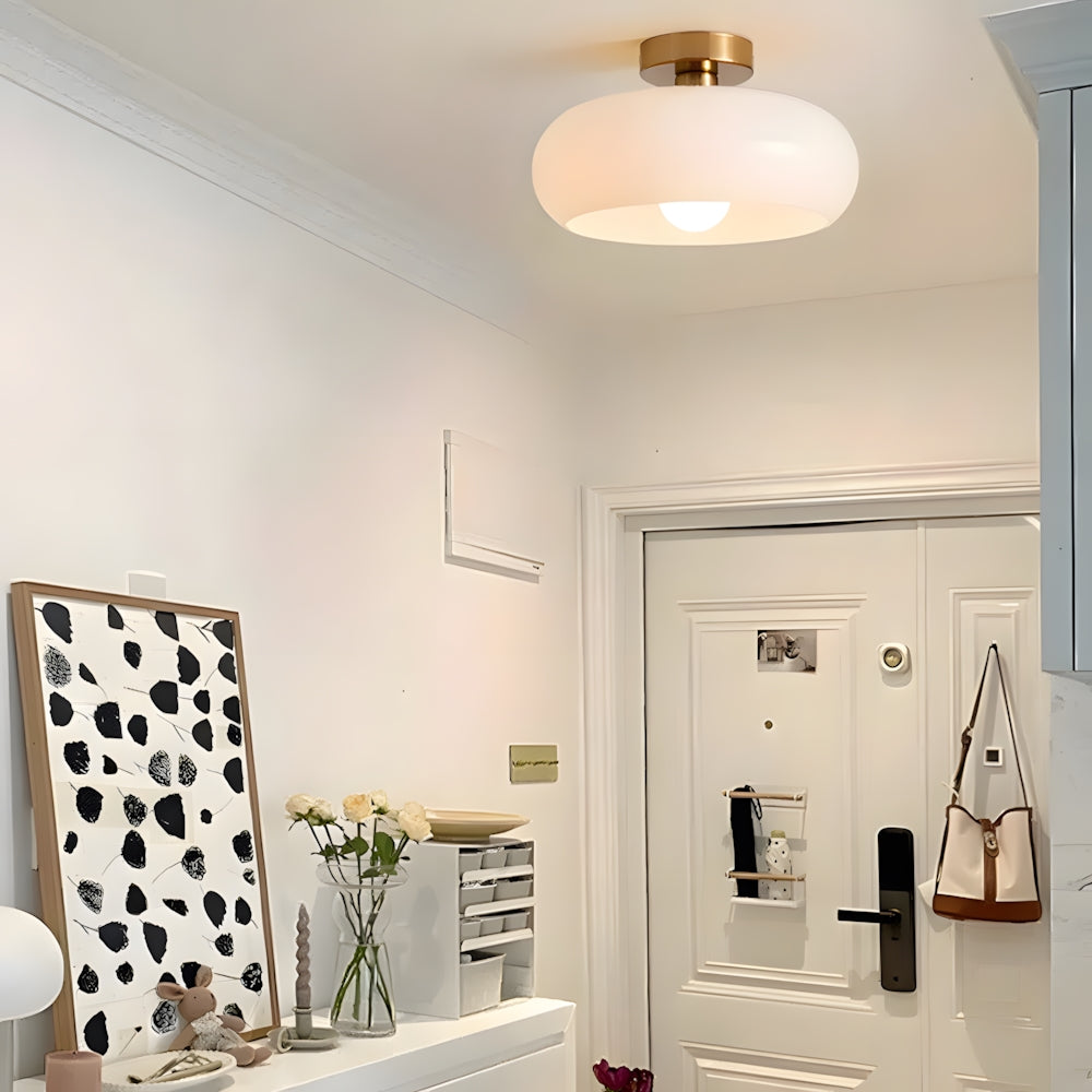 Hanging Dome Fixture 11-Inch Tinted Glass Hardwired Ceiling Drop Light for Kitchens Over Islands Bedrooms Breakfast Nooks Industrial Farmhou