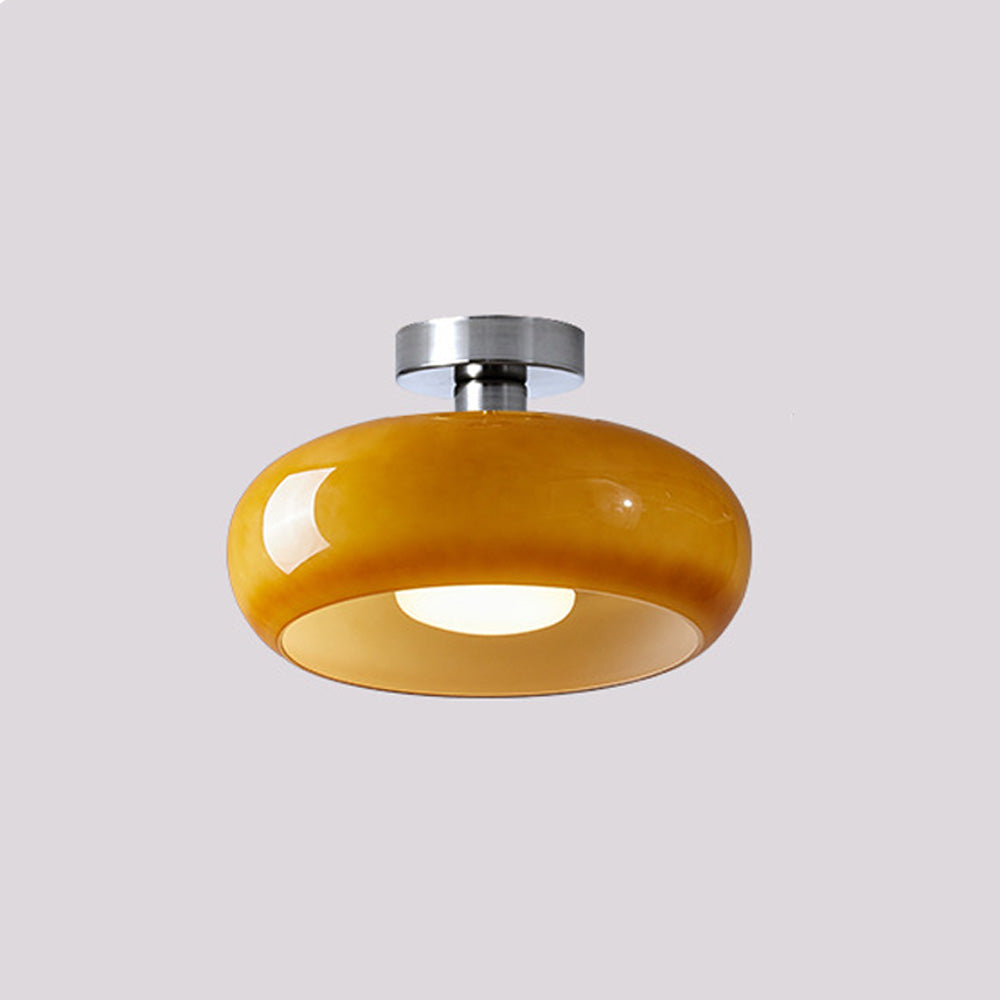 Hanging Dome Fixture 11-Inch Tinted Glass Hardwired Ceiling Drop Light for Kitchens Over Islands Bedrooms Breakfast Nooks Industrial Farmhou