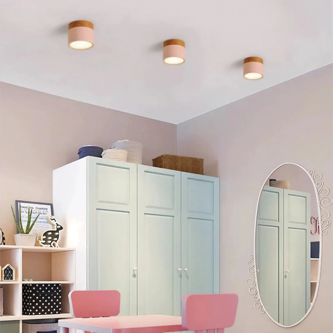 Compact Cylindrical Flush Mount LED Fixture for Residential Spaces – Aluminum Housing, Warm & Cool Temperatures, Multiple Finishes