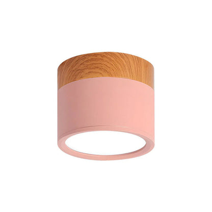 Compact Cylindrical Flush Mount LED Fixture for Residential Spaces – Aluminum Housing, Warm & Cool Temperatures, Multiple Finishes