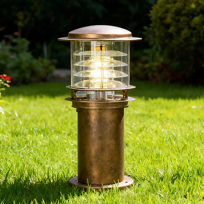 Baliza de iluminación para caminos resistente a la intemperie, lámpara de poste de aluminio de 6 pulgadas para entradas, jardines y patios, luz exterior de pie impermeable IP65, casquillo E26