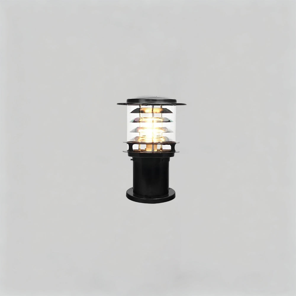 Baliza de iluminación para caminos resistente a la intemperie, lámpara de poste de aluminio de 6 pulgadas para entradas, jardines y patios, luz exterior de pie impermeable IP65, casquillo E26