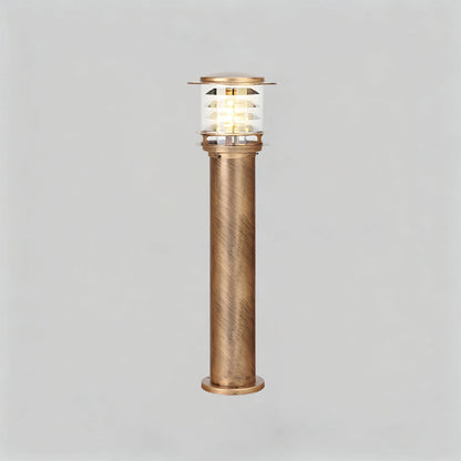 Weatherproof Post Light 6 in Cylinder Aluminum E27 Socket IP65 Rated Black Bollard for Walkway Driveway Porch Yard Landscape Path Marker