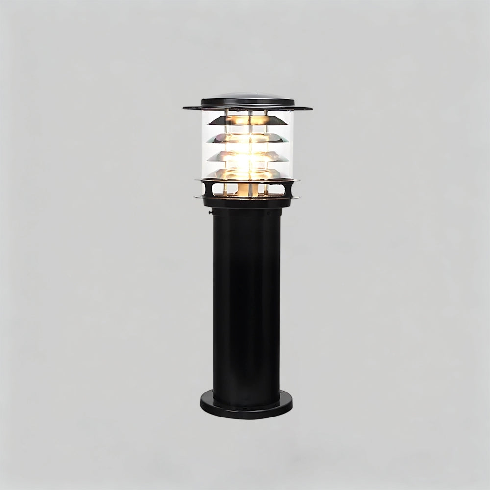 Baliza de iluminación para caminos resistente a la intemperie, lámpara de poste de aluminio de 6 pulgadas para entradas, jardines y patios, luz exterior de pie impermeable IP65, casquillo E26