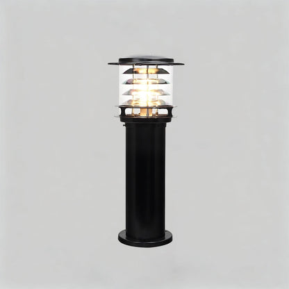 Baliza de iluminación para caminos resistente a la intemperie, lámpara de poste de aluminio de 6 pulgadas para entradas, jardines y patios, luz exterior de pie impermeable IP65, casquillo E26