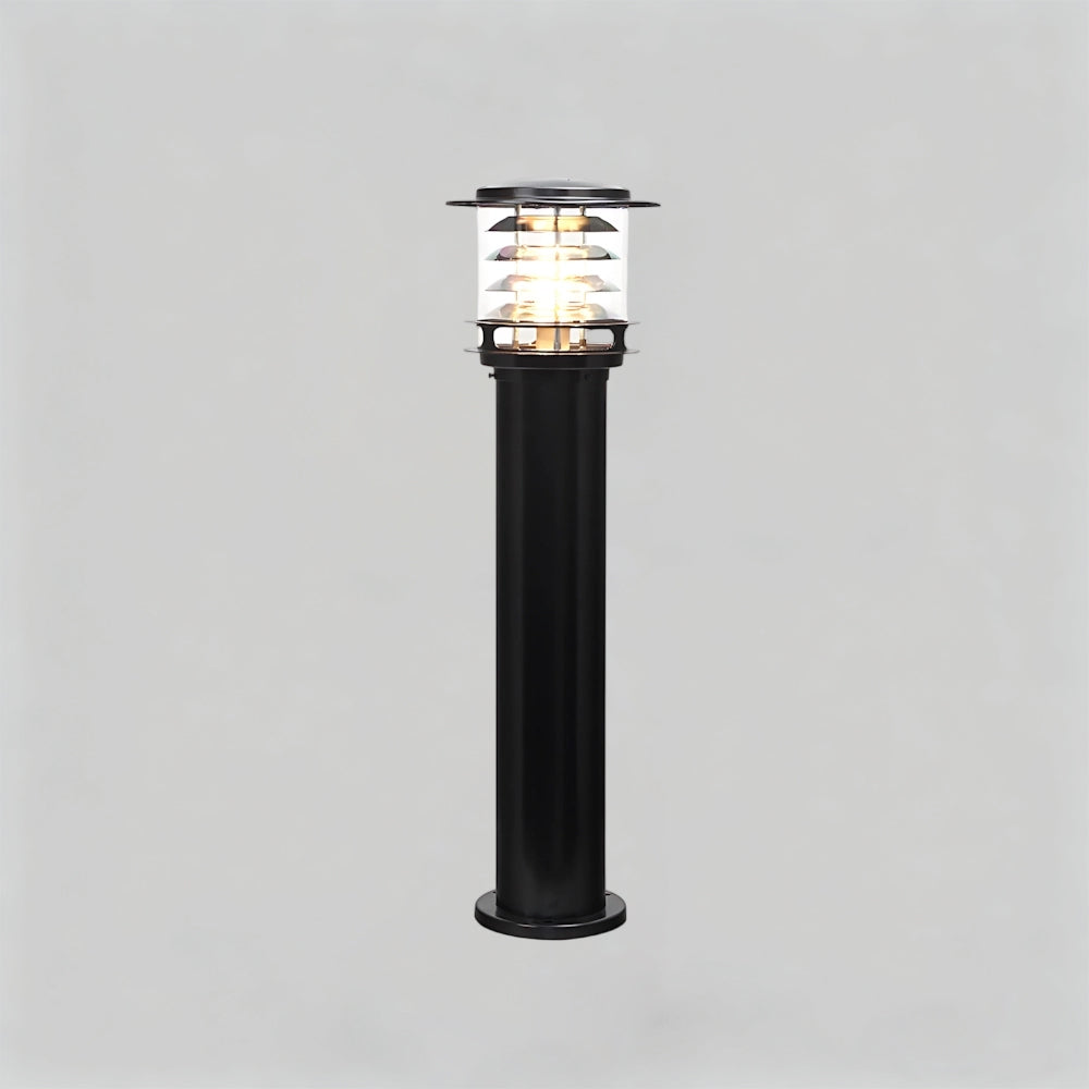 Baliza de iluminación para caminos resistente a la intemperie, lámpara de poste de aluminio de 6 pulgadas para entradas, jardines y patios, luz exterior de pie impermeable IP65, casquillo E26