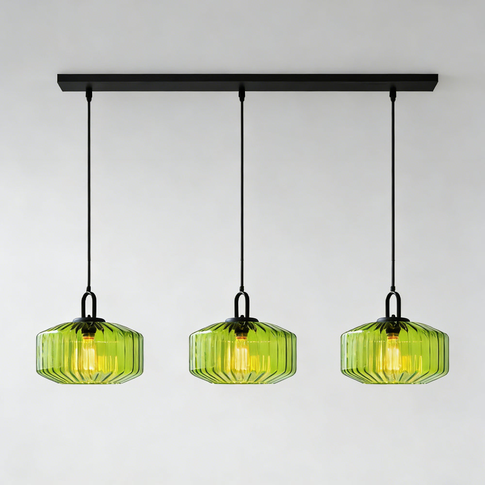 Handblown Glass Pendant Light Fixture 11 Inch Diameter for Kitchen Dining Room Hallway Living Room Bedroom LED Ceiling Light