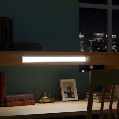 Rechargeable Cordless LED Strip Light for Cabinets, Closets & Hallways – Battery Powered Stick-On Under Cabinet Lighting for Kitchen, Bedroo