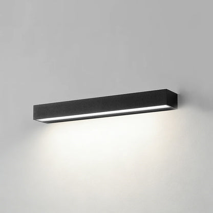 Outdoor LED Wall Sconce Die-Cast Aluminum Porch Light Black White 8-32 in Weatherproof Fixture for Balcony Entry Hallway Modern Exterior