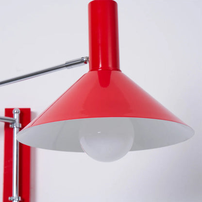 Pivoting Metal Sconce 10 in Height Directional Task Fixture Focused Bedside Illumination Narrow Mounting E27 Socket Compact Space-Saving Des