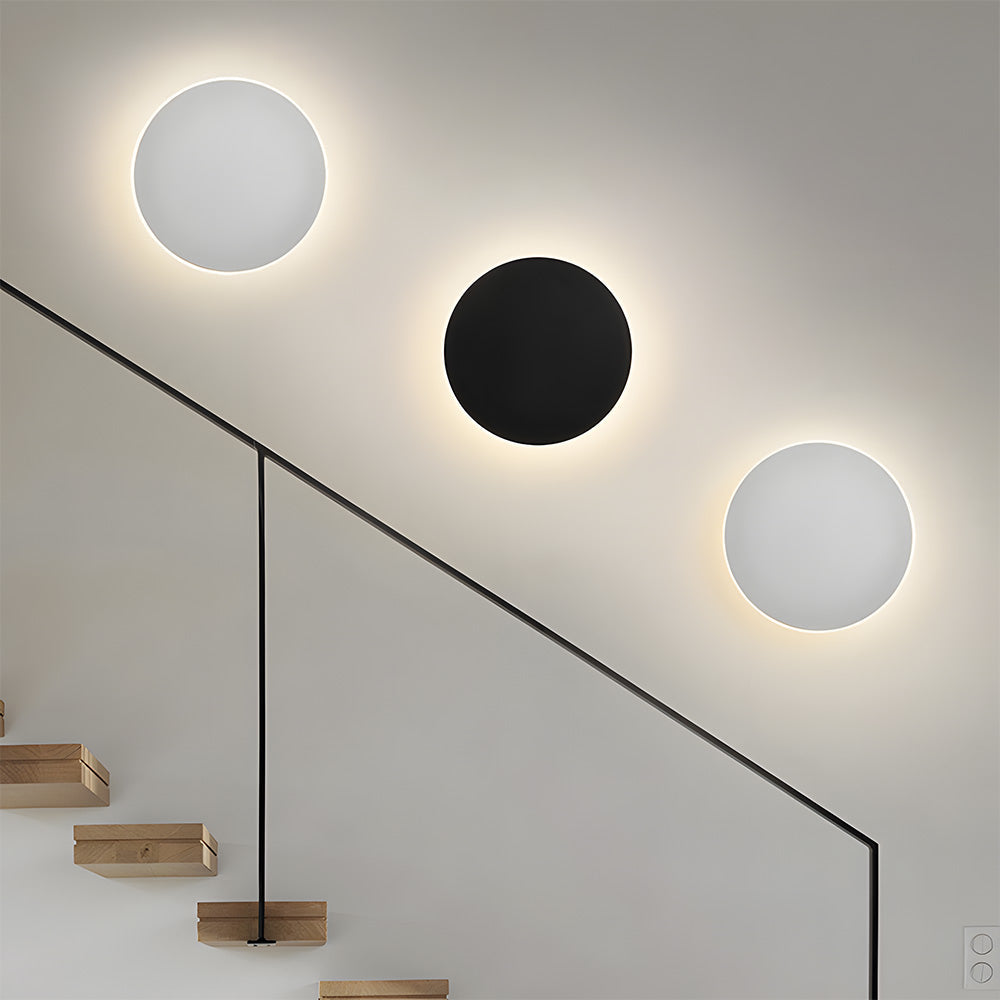 Modern Metal Sconce with Acrylic Shade in Black or White for Hallway Bedroom Living Room Indoor Ambient Lighting LED Fixture Contemporary Ho