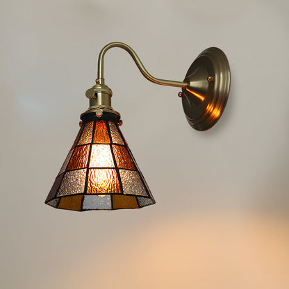 Indoor Sconce Light Metal & Glass 10 Inch Vintage Style for Entryway Corridor Bedroom Dining Room Home Accent Fixture