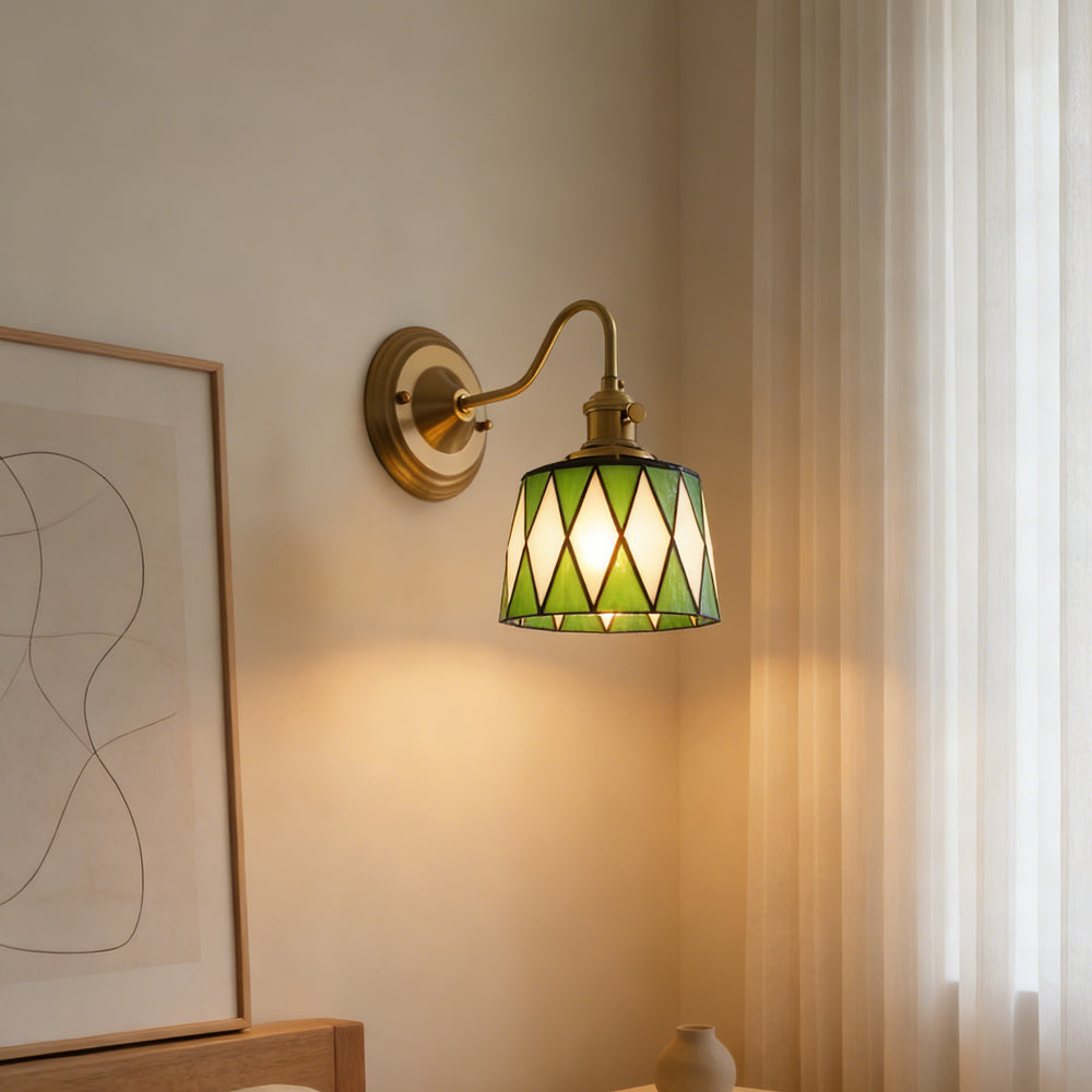 Indoor Sconce Light Metal & Glass 10 Inch Vintage Style for Entryway Corridor Bedroom Dining Room Home Accent Fixture
