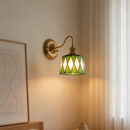 Indoor Sconce Light Metal & Glass 10 Inch Vintage Style for Entryway Corridor Bedroom Dining Room Home Accent Fixture