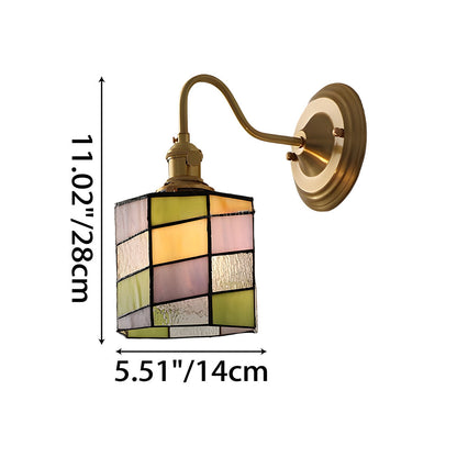 Indoor Sconce Light Metal & Glass 10 Inch Vintage Style for Entryway Corridor Bedroom Dining Room Home Accent Fixture