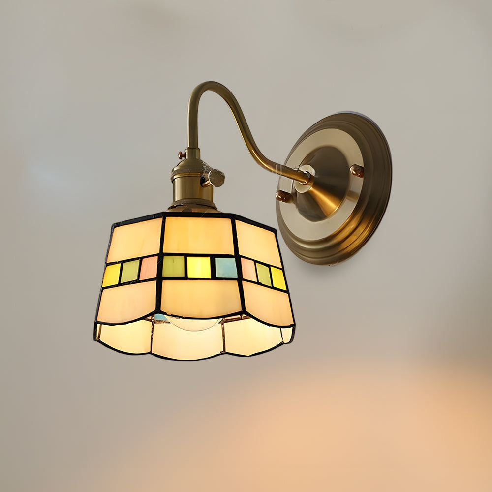 Indoor Sconce Light Metal & Glass 10 Inch Vintage Style for Entryway Corridor Bedroom Dining Room Home Accent Fixture