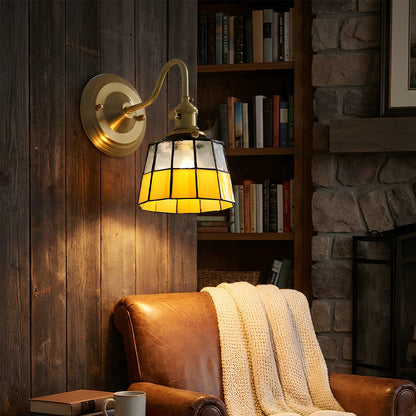 Indoor Sconce Light Metal & Glass 10 Inch Vintage Style for Entryway Corridor Bedroom Dining Room Home Accent Fixture