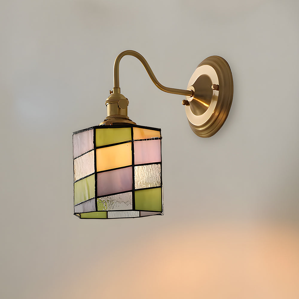 Indoor Sconce Light Metal & Glass 10 Inch Vintage Style for Entryway Corridor Bedroom Dining Room Home Accent Fixture