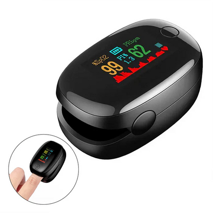 Fingertip Oxygen Monitor with LED Screen for Quick SpO2 & Heart Rate Readings – Portable Pulse Reader for Adults & Seniors