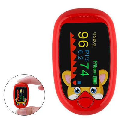 Fingertip Oxygen Monitor with LED Display for SpO2 & Pulse Rate | Portable Health Meter for Adults & Seniors | Battery-Powered Clip-On