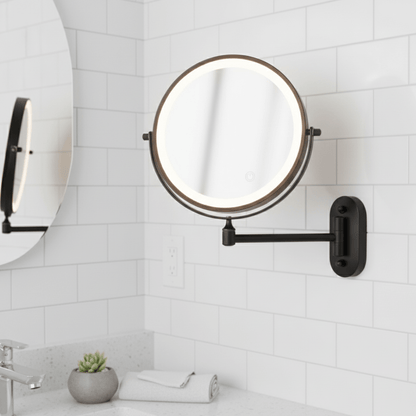 LUMIVIEW – LED Magnifying Makeup Mirror Adjustable Light Travel