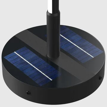 Solar-Powered Patio Floor Lamp with Wireless Charging for Outdoor Spaces