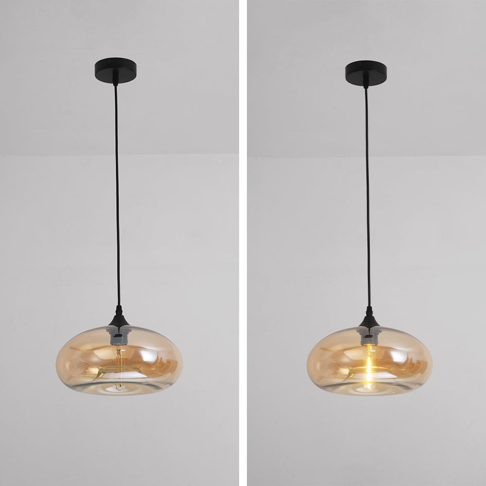 Glass Pendant Light Nordic Modern Hanging Fixture Adjustable Cord Bedroom Dining Living Room E27 LED 110-240V Interior Lighting Decor Vase