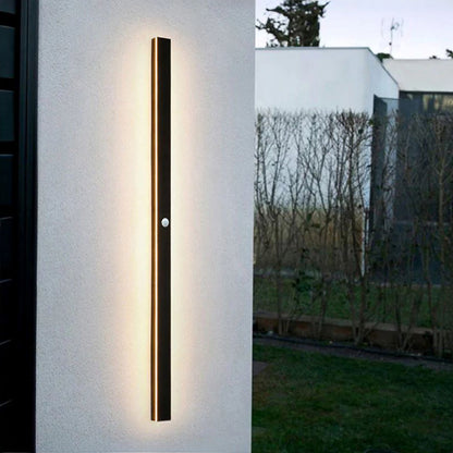 Linear LED Outdoor Sconce 79 Inch Waterproof Metal Wall Light for Patio Garden Facade Pathway Modern Exterior Minimalist Architecture Fixtur