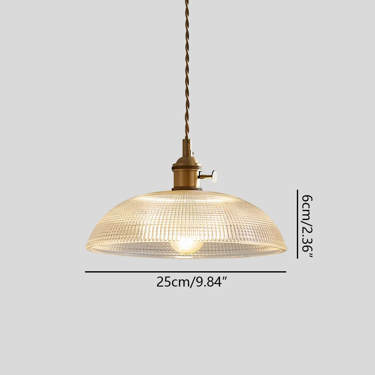 Adjustable Height Pendant Light with Clear Glass Shade Bronze Finish for Dining Table Kitchen Island Living Room Overhead Lighting