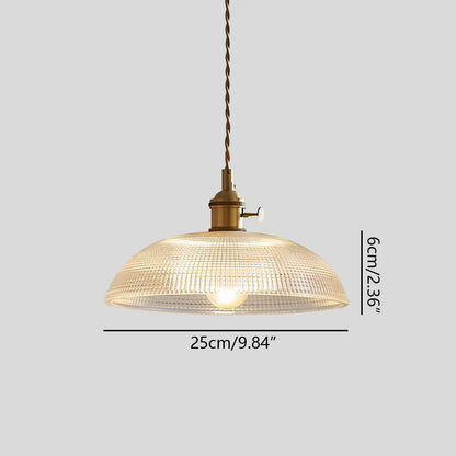 Adjustable Height Pendant Light with Clear Glass Shade Bronze Finish for Dining Table Kitchen Island Living Room Overhead Lighting