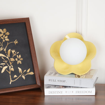 Resin Flower Sconce Light 8 in White Purple Yellow for Bedroom Living Room Hallway G9 Bulb Base Indoor Accent Fixture