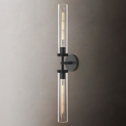 Crystal Wall Sconce Light Fixture Brass Finish for Bedroom Hallway Entryway Living Room Bathroom Vanity Hardwired Dimmable