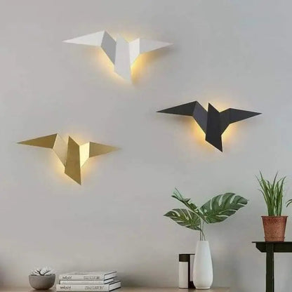 Lámpara de pared WingGlow – Luz LED en forma de ave – Iluminación de pared ambiental moderna