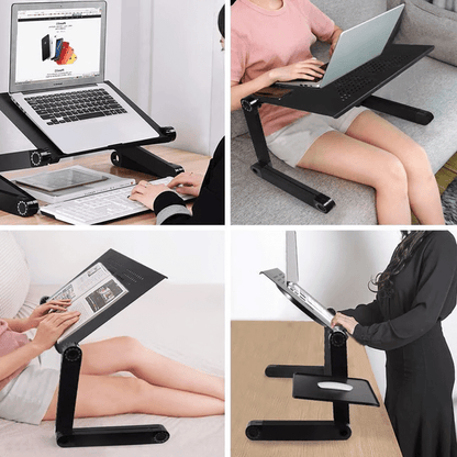 Soporte ajustable para portátil | Giratorio 360° | Promueve una postura saludable