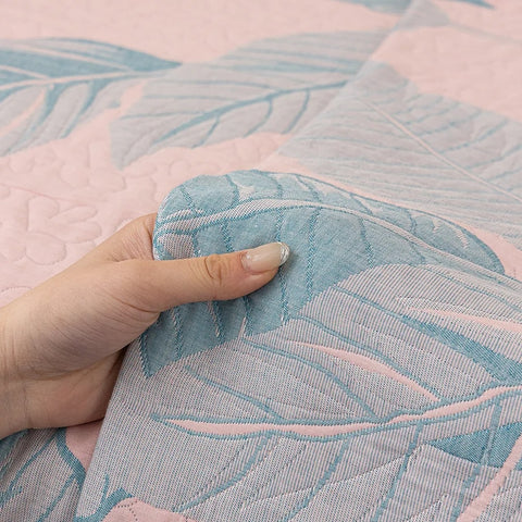 Funda para sofá Lunaa - Diseño de hojas, gasa transpirable, protección para todas las estaciones