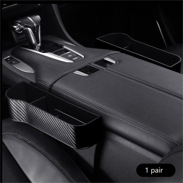 Leather Car Seat Organizer with Cup Holder | Multifunctional Design for Extra Storage and Convenience