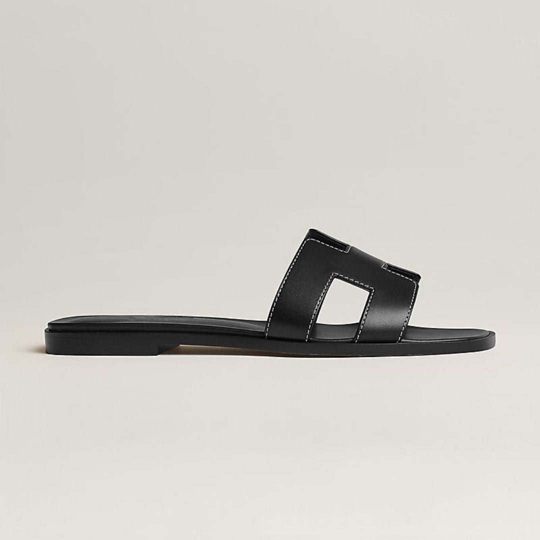 Women's Leather Flat Sandals White Adjustable Buckle Straps Cushioned Footbed Summer Open Toe Casual Walking for Dresses Jeans Skirts