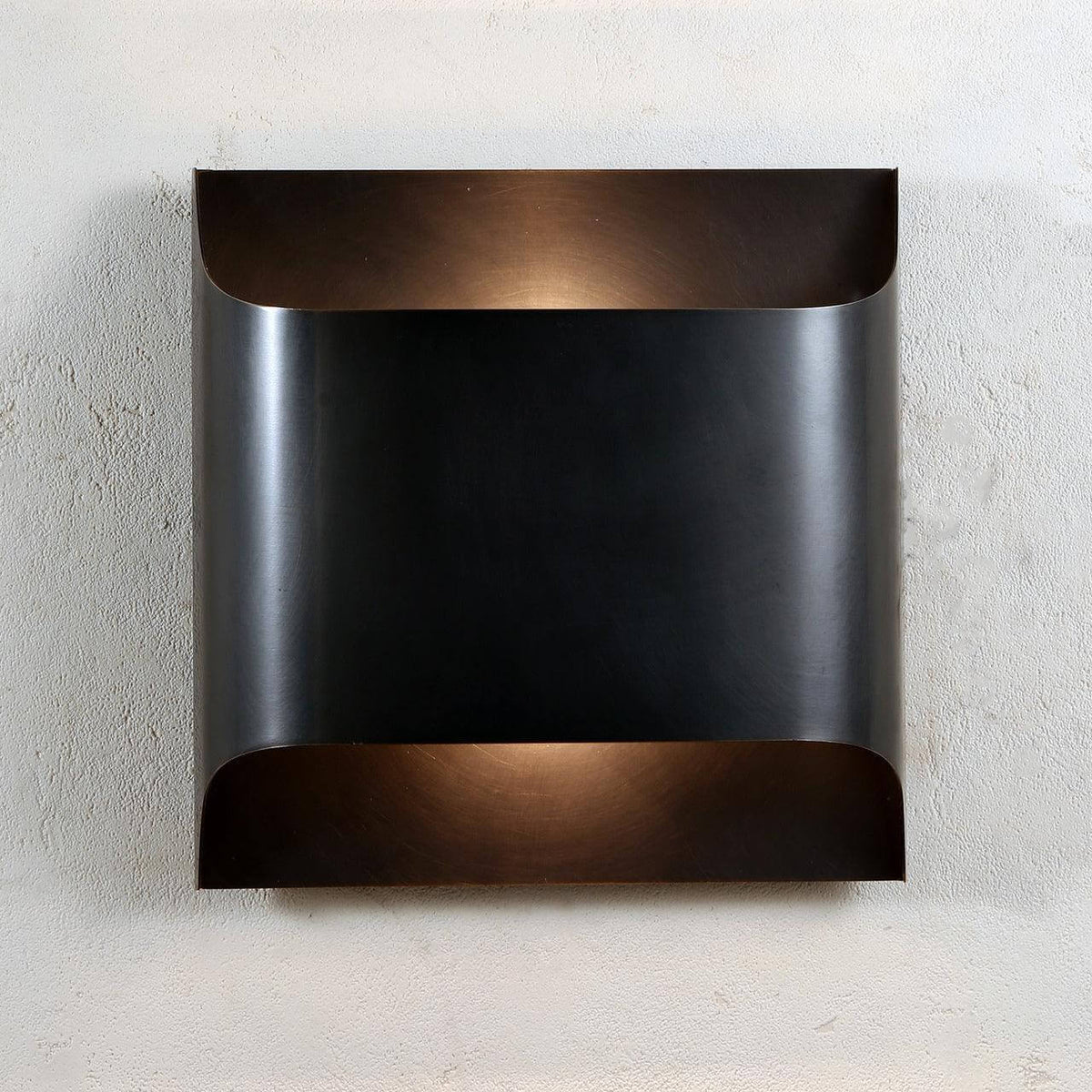 Mid-Century Brass Sconce G9 Socket Indoor Ambient Fixture 10 in Square for Bedroom Hallway Living Room Accent Lighting Warm Glow