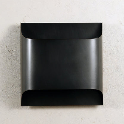 Brass Indoor LED Wall Light Fixture for Bedroom Living Room Hallway 10 Inch Square Contemporary Accent Lamp E14 G9 Socket Modern Home Lighti