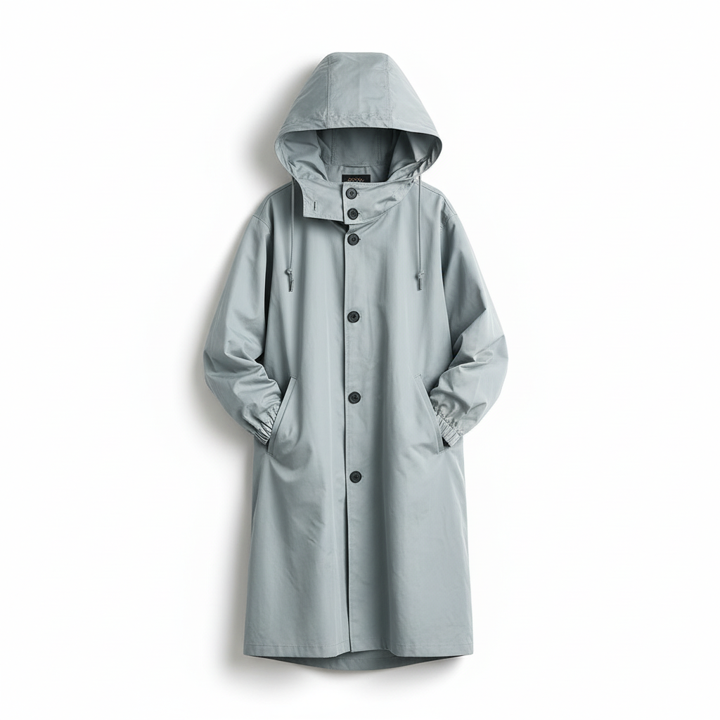 Packable Rain Jacket Women's Hooded Waterproof Windbreaker Oversized Lightweight Travel Coat Outdoor Athletic Layer