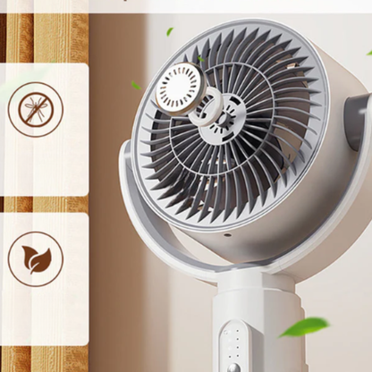 Whisper-Quiet Pedestal Fan with Remote Control – 5 Speed Settings & Adjustable Height for Office & Bedroom