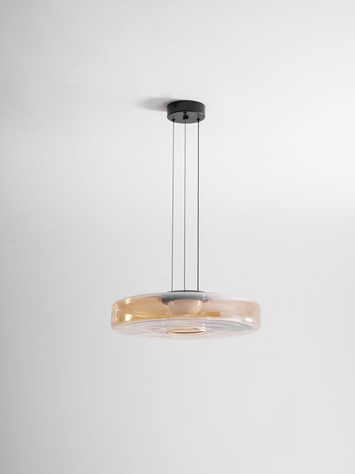 Tiered Glass Pendant Ceiling Fixture LED Multi-Level Hanging Light for Kitchen Island Dining Room Modern Layered Chandelier Adjustable Heigh