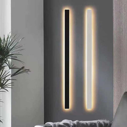 Sleek Aluminum LED Sconce Light Fixture Dimmable Modern Low-Profile Installation for Bedroom Living Room Study Adjustable Brightness