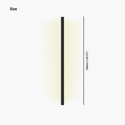 Sleek Aluminum LED Sconce Light Fixture Dimmable Modern Low-Profile Installation for Bedroom Living Room Study Adjustable Brightness