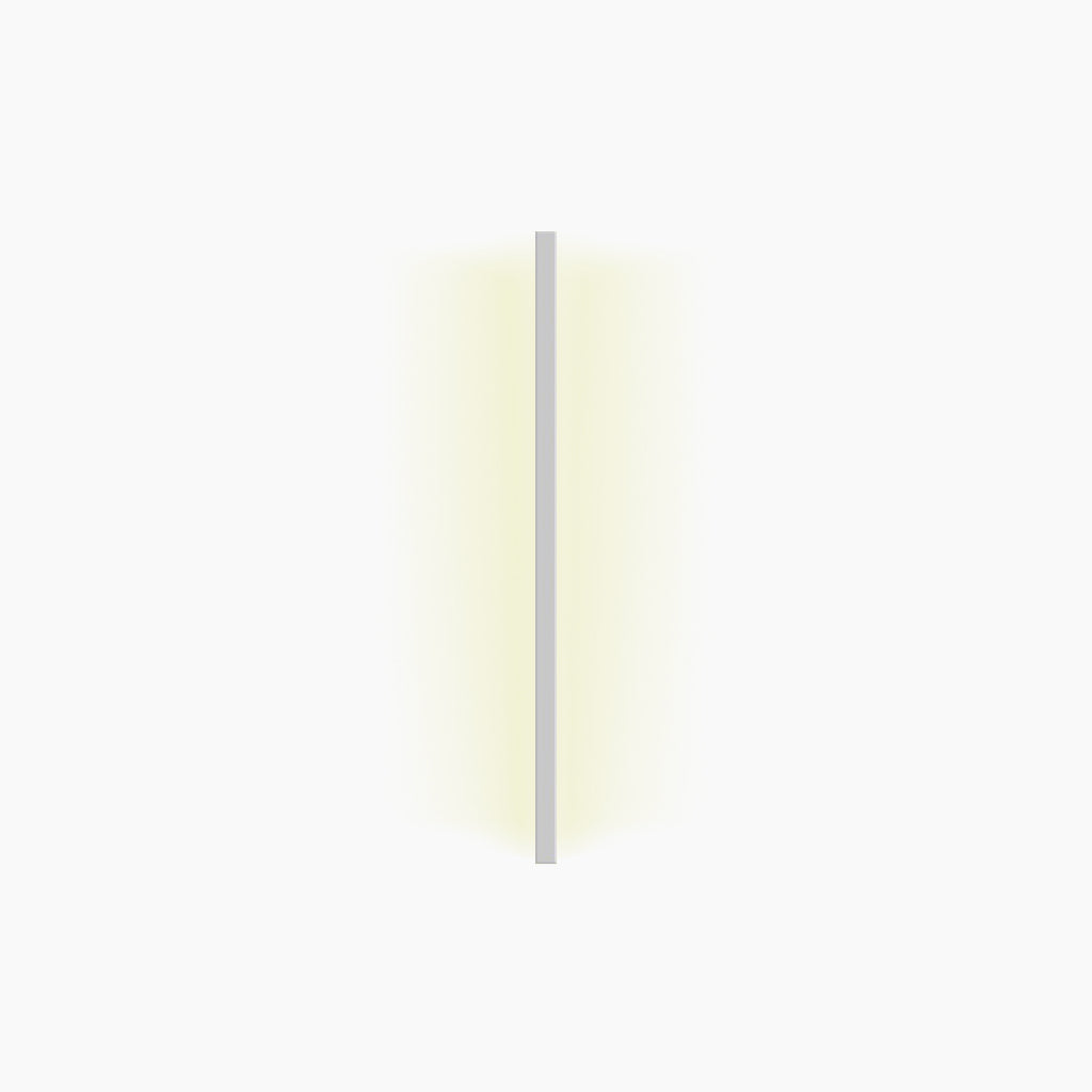 Sleek Aluminum LED Sconce Light Fixture Dimmable Modern Low-Profile Installation for Bedroom Living Room Study Adjustable Brightness