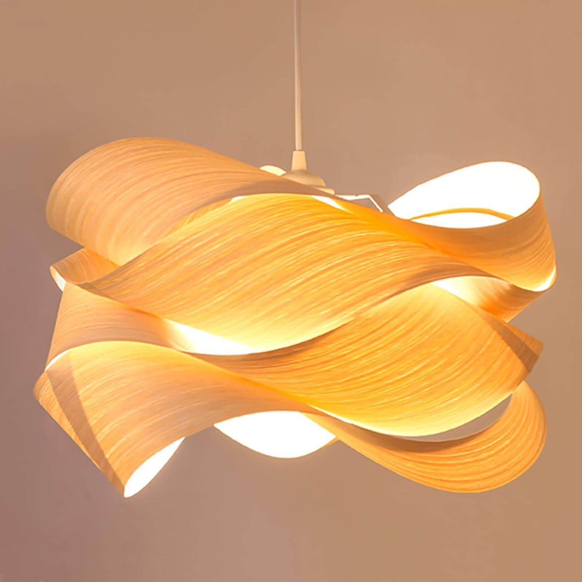 Lámpara de techo colgante con pantalla de veta de madera para isla de cocina, comedor y dormitorio, cable ajustable, lámpara de granja moderna, luz cálida, base E26