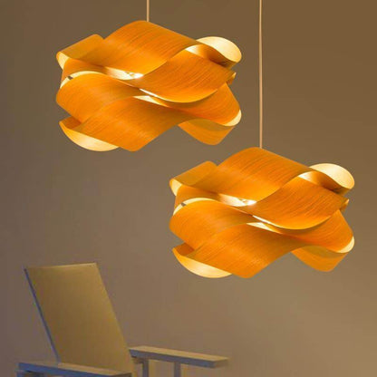 Lámpara de techo colgante con pantalla de veta de madera para isla de cocina, comedor y dormitorio, cable ajustable, lámpara de granja moderna, luz cálida, base E26