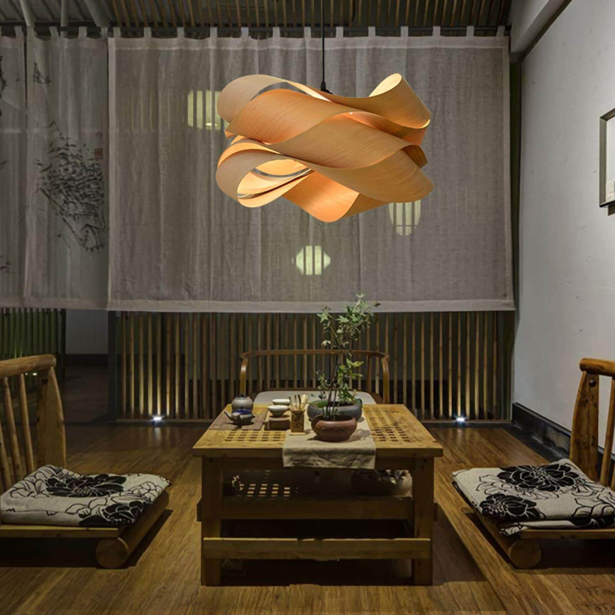 Lámpara de techo colgante con pantalla de veta de madera para isla de cocina, comedor y dormitorio, cable ajustable, lámpara de granja moderna, luz cálida, base E26